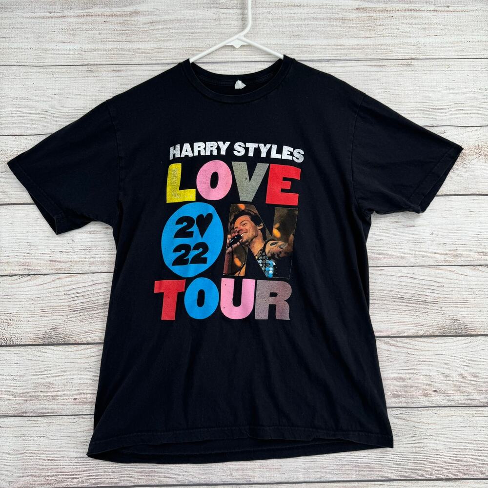 Harry‎ Styles Love on Tour 2022 Concert T-Shirt Adult Large Black Los Angeles